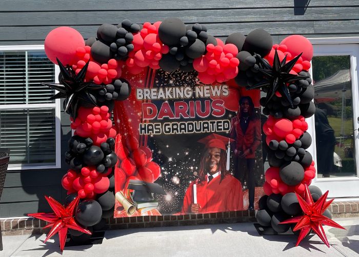 Red and Black Graduation